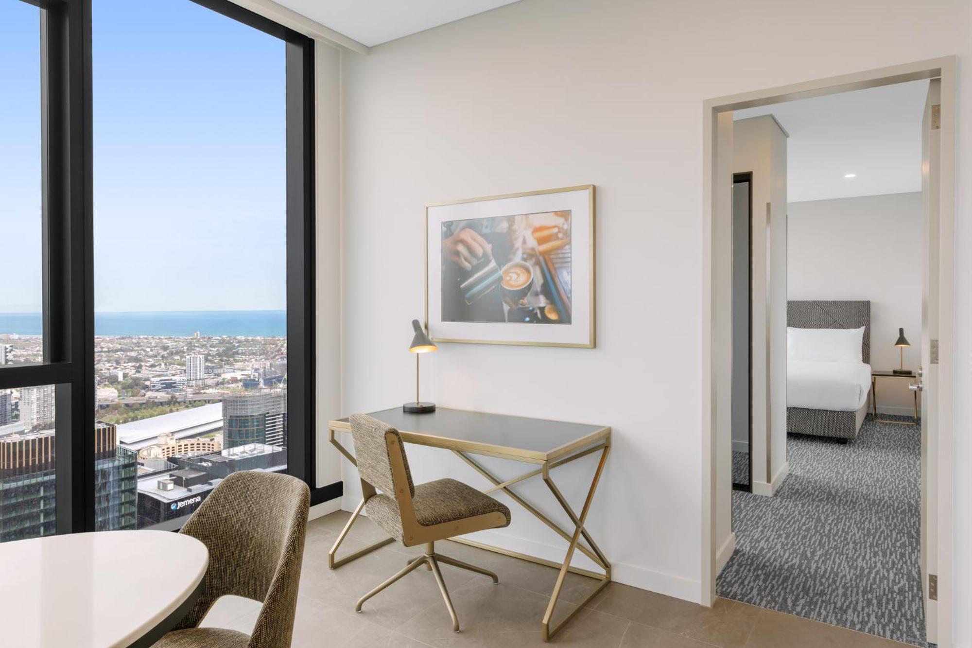 Meriton Suites 멜번 외부 사진 Interior of a typical apartment